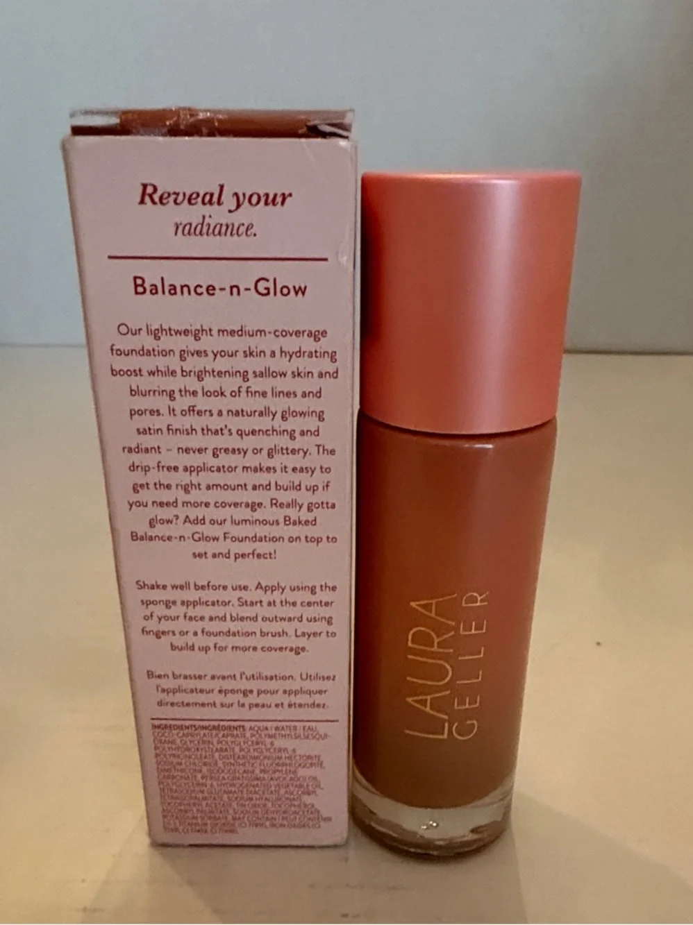 Laura Geller Hydrating Liquid Foundation — Tan NIB